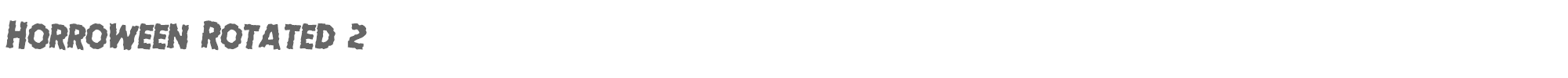 Horroween horroweenrotate2.ttf font preview