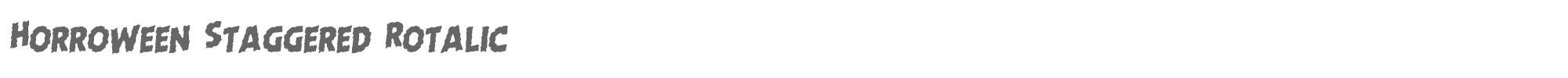 Horroween horroweenstagrotal.ttf font preview