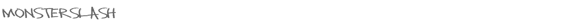 Monster Slash MonsterSlash.ttf font preview