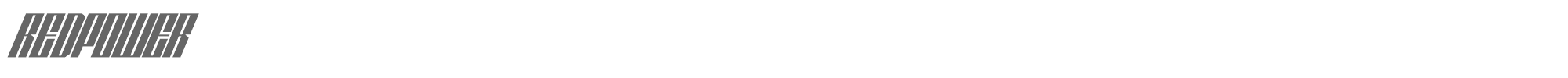 Sample characters Redpower Font