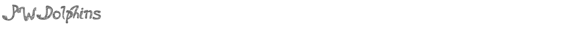 Sample characters PW Dolphins Font