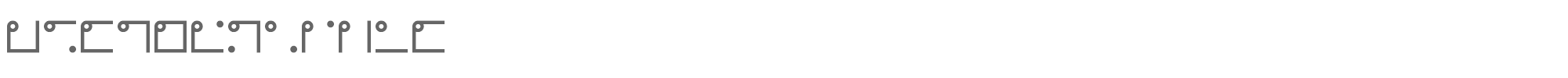 Sample characters Nyctographic Font