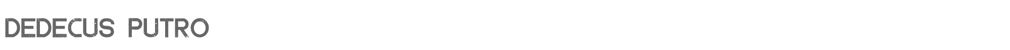 Dedecus Putro DedecusPutro-Regular.ttf font preview