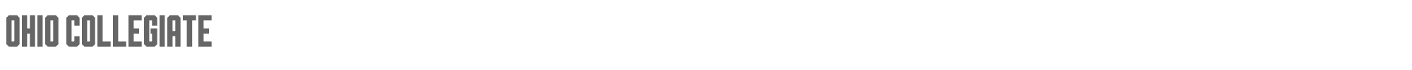 Sample characters Ohio Collegiate Font