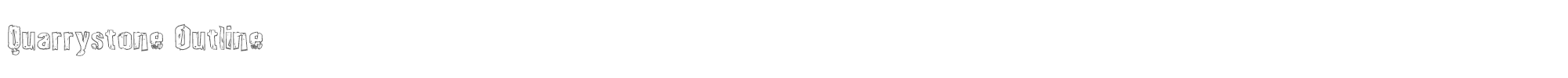 Quarrystone quarrystoneout.ttf font preview