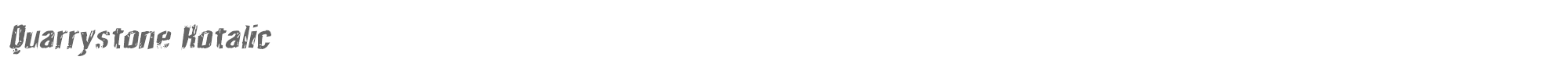 Quarrystone quarrystonerotal.ttf font preview