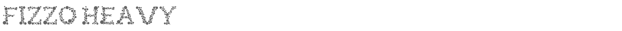 Sample characters Fizzo Font