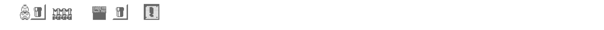 Sample characters Weird Mario Bros Font