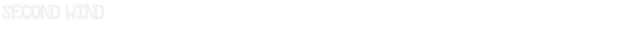 Sample characters Second Wind Font