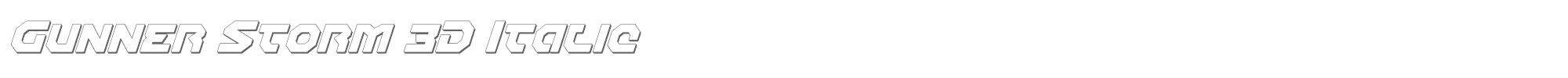 Gunner Storm gunnerstorm3dital.ttf font preview