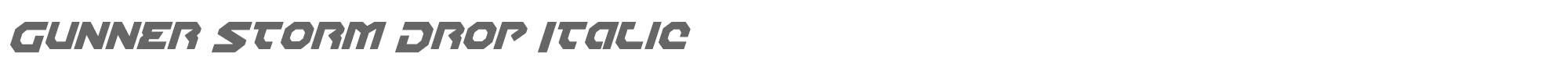 Gunner Storm gunnerstormdropital.ttf font preview