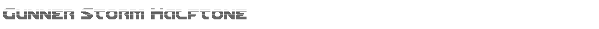Gunner Storm gunnerstormhalf.ttf font preview