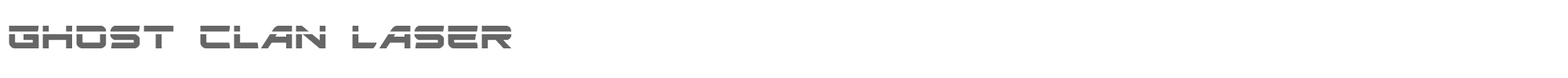 Ghost Clan ghostclanlaser.ttf font preview