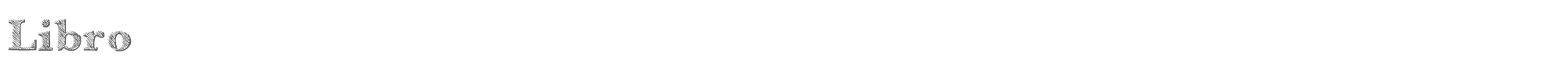 Sample characters Libro Font
