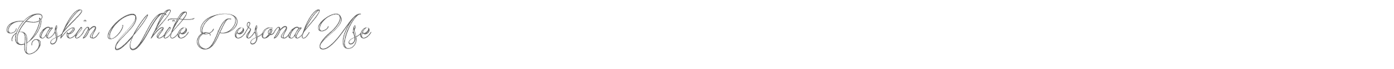 Qaskin QaskinWhite_PersonalUse.ttf font preview