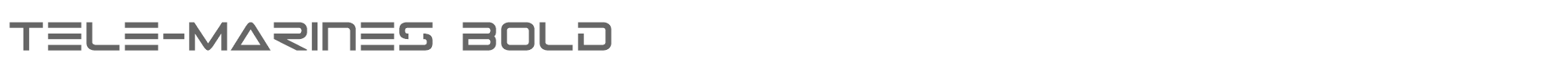 Tele-Marines telemarinesbold1.ttf font preview