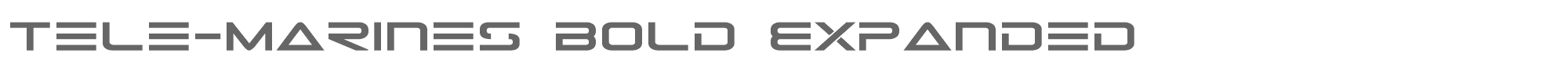 Tele-Marines telemarinesboldexpand.ttf font preview