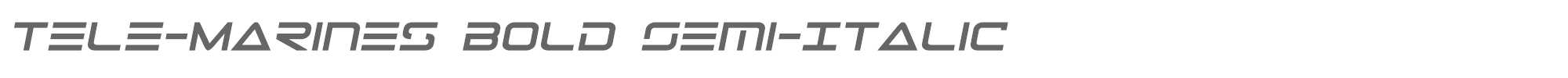 Tele-Marines telemarinesboldsemital1.ttf font preview