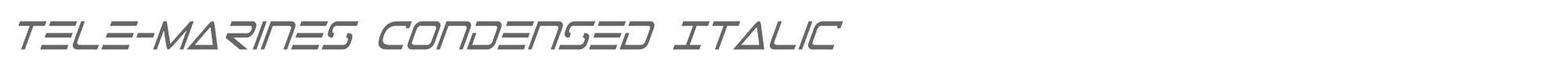 Tele-Marines telemarinescondital1.ttf font preview