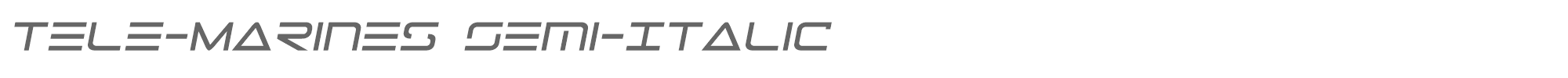 Tele-Marines telemarinessemita1.ttf font preview