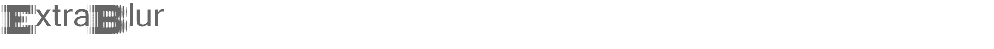 ExtraBlur ExtraBlur.ttf font preview