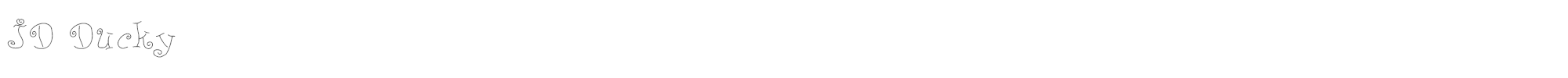 Sample characters JD Ducky Font