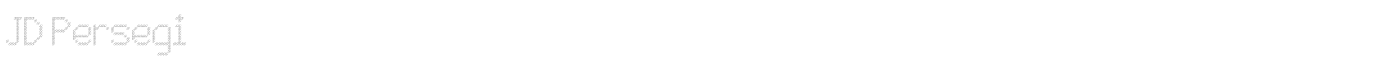 Sample characters JD Persegi Font