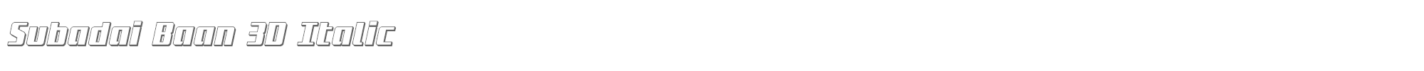 Subadai Baan subadai3dital.ttf font preview