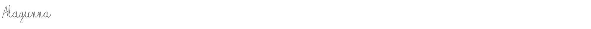 Alagunna Alagunna.ttf font preview