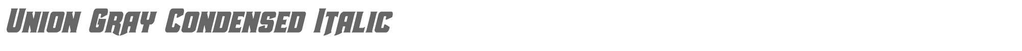 Union Gray uniongraycondital.ttf font preview