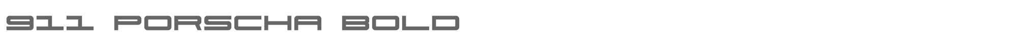 911 Porscha 911porschav3bold.ttf font preview