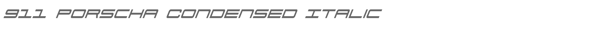 911 Porscha 911porschav3condital.ttf font preview