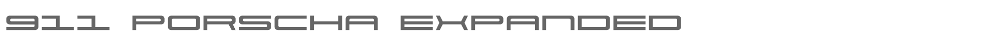 911 Porscha 911porschav3expand.ttf font preview