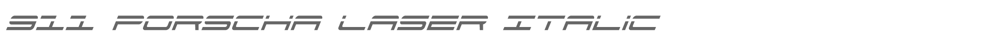 911 Porscha 911porschav3laserital.ttf font preview
