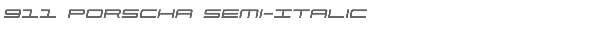 911 Porscha 911porschav3semital.ttf font preview