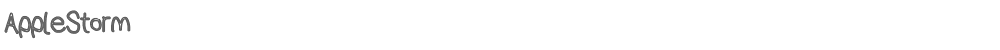 AppleStorm AppleStormCBo.otf font preview