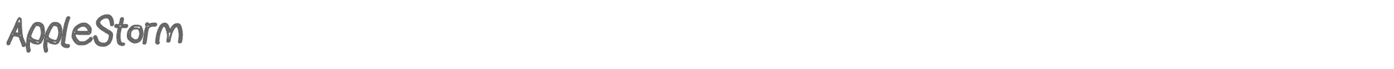 AppleStorm AppleStormCBoIta.otf font preview