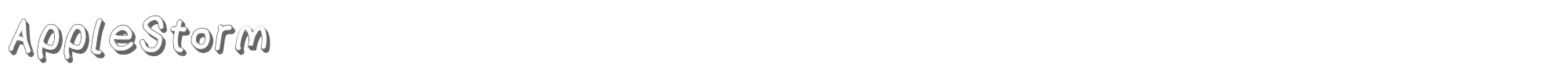 AppleStorm AppleStormShdXbdIta.otf font preview
