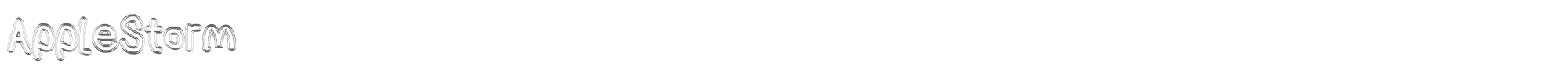 AppleStorm AppleStormXbdFax.otf font preview