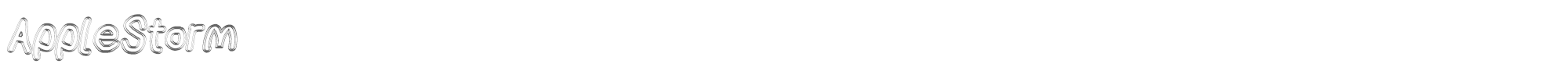 AppleStorm AppleStormXbdFaxIta.otf font preview