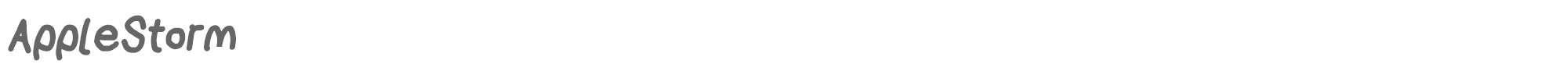 AppleStorm AppleStormXbdIta.otf font preview