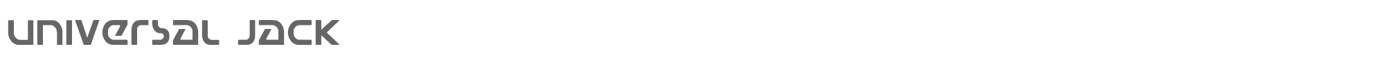 Universal Jack universaljack.ttf font preview