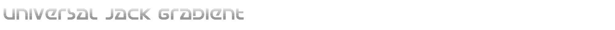 Universal Jack universaljackgrad.ttf font preview