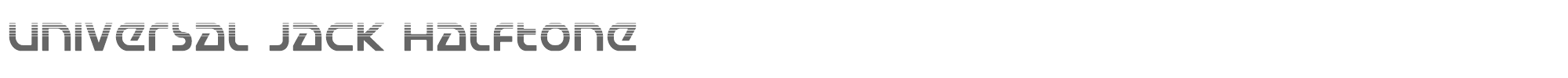 Universal Jack universaljackhalf.ttf font preview