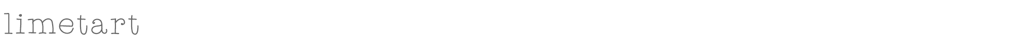 Sample characters Limetart Font