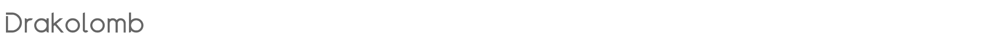 Sample characters Drakolomb Font