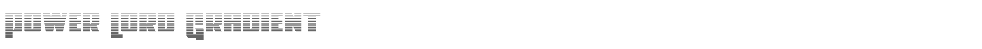 Power Lord powerlordgrad.ttf font preview