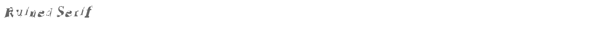 Ruined Serif RuinedSerifIta.otf font preview