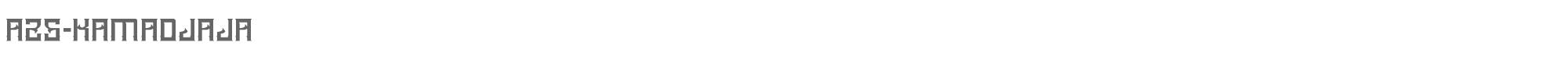 A25-Kamadjaja A25-KAMADJAJA.ttf font preview