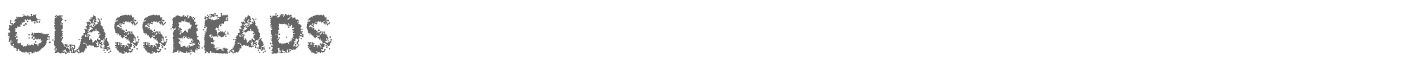 Glass Beads glassbeads.otf font preview
